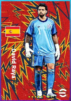 David Raya eFootball 2026 player card, 95 OVR GK