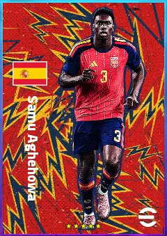 Samu Aghehowa eFootball 2026 player card, 94 OVR CF