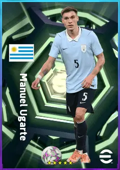 Manuel Ugarte eFootball 2026 player card, 81 OVR DMF