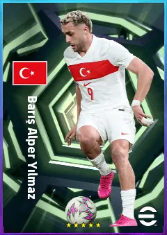 Barış Alper Yılmaz eFootball 2026 player card, 80 OVR LWF