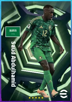 Saud Abdulhamid eFootball 2026 player card, 80 OVR RB