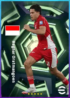 Ragnar Oratmangoen eFootball 2026 player card, 79 OVR LWF
