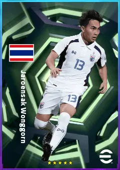 Jaroensak Wonggorn eFootball 2026 player card, 79 OVR RMF