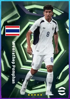Weerathep Pomphan eFootball 2026 player card, 79 OVR DMF