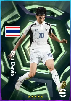 Ben Davis eFootball 2026 player card, 79 OVR AMF