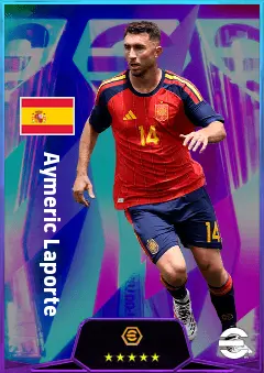 Aymeric Laporte eFootball 2026 player card, 81 OVR CB