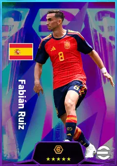 Fabián Ruiz eFootball 2026 player card, 83 OVR CMF