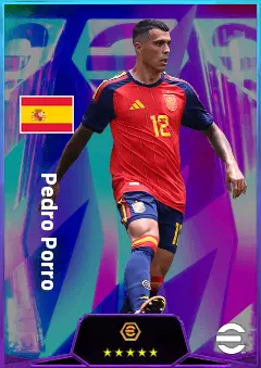 Pedro Porro eFootball 2026 player card, 82 OVR RB
