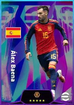 Álex Baena eFootball 2026 player card, 83 OVR LWF