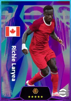 Richie Laryea eFootball 2026 player card, 80 OVR LB