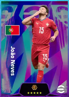 João Neves eFootball 2026 player card, 85 OVR CMF