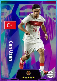 Can Uzun eFootball 2026 player card, 82 OVR AMF