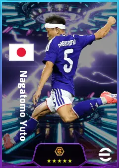 Nagatomo Yuto eFootball 2026 player card, 79 OVR LMF