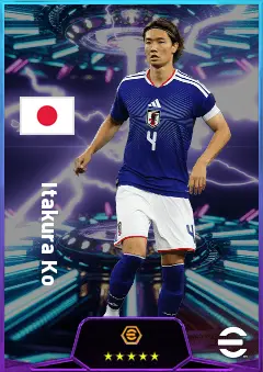 Itakura Ko eFootball 2026 player card, 81 OVR CB