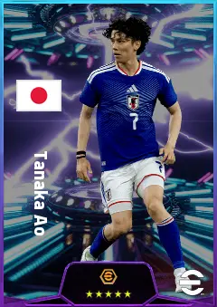 Tanaka Ao eFootball 2026 player card, 81 OVR DMF