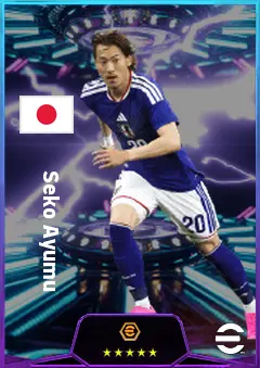 Seko Ayumu eFootball 2026 player card, 81 OVR CB