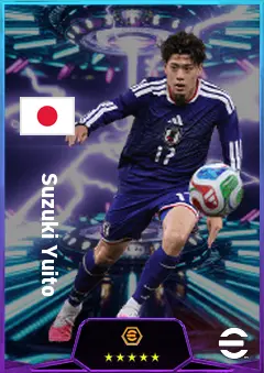 Suzuki Yuito eFootball 2026 player card, 81 OVR SS