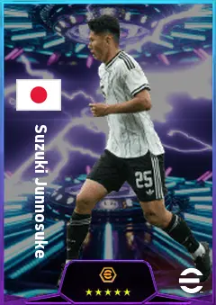 Suzuki Junnosuke eFootball 2026 player card, 81 OVR LB