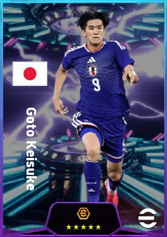 Goto Keisuke eFootball 2026 player card, 80 OVR CF