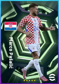 Marco Pašalić eFootball 2026 player card, 80 OVR RWF