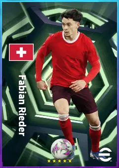 Fabian Rieder eFootball 2026 player card, 79 OVR AMF