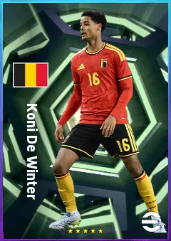 Koni De Winter eFootball 2026 player card, 79 OVR CB