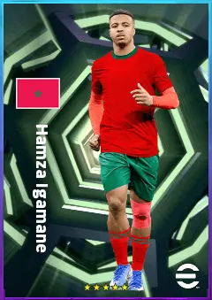 Hamza Igamane eFootball 2026 player card, 79 OVR CF