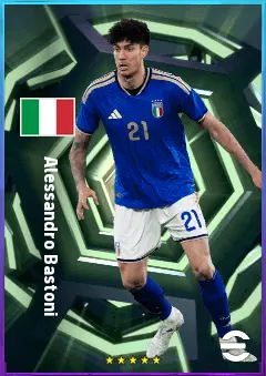Alessandro Bastoni eFootball 2026 player card, 85 OVR CB