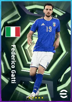 Federico Gatti eFootball 2026 player card, 81 OVR CB