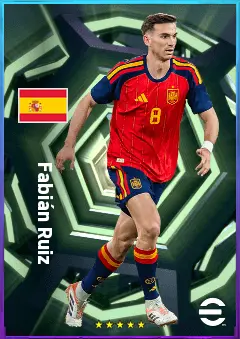 Fabián Ruiz eFootball 2026 player card, 83 OVR CMF
