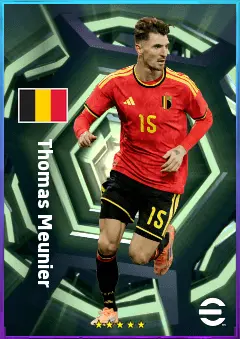 Thomas Meunier eFootball 2026 player card, 80 OVR RB