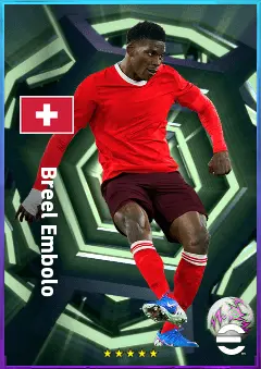 Breel Embolo eFootball 2026 player card, 80 OVR CF