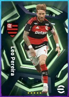 Léo Pereira eFootball 2026 player card, 80 OVR CB