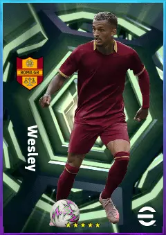 Wesley eFootball 2026 player card, 81 OVR RB