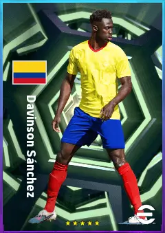 Davinson Sánchez eFootball 2026 player card, 82 OVR CB
