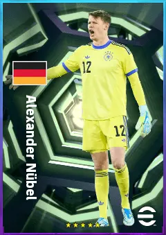 Alexander Nübel eFootball 2026 player card, 83 OVR GK
