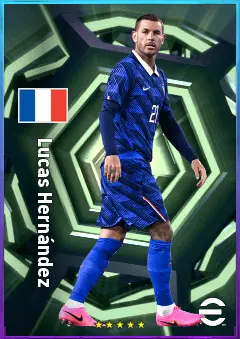 Lucas Hernández eFootball 2026 player card, 82 OVR CB