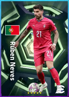 Rúben Neves eFootball 2026 player card, 82 OVR DMF