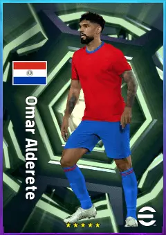 Omar Alderete eFootball 2026 player card, 81 OVR CB