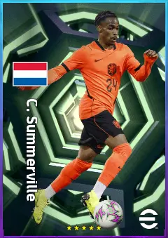 C. Summerville eFootball 2026 player card, 81 OVR LWF