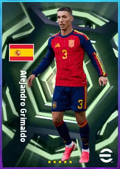 Alejandro Grimaldo eFootball 2026 player card, 82 OVR LB