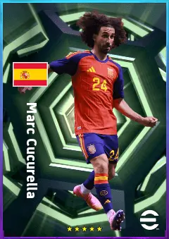 Marc Cucurella eFootball 2026 player card, 82 OVR LB