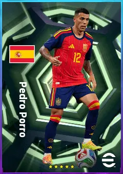 Pedro Porro eFootball 2026 player card, 82 OVR RB