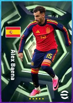 Álex Baena eFootball 2026 player card, 83 OVR LMF