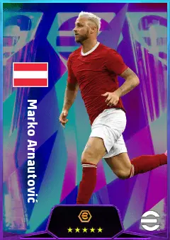 Marko Arnautović eFootball 2026 player card, 81 OVR CF