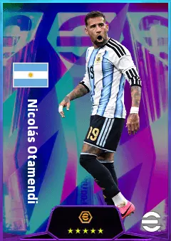 Nicolás Otamendi eFootball 2026 player card, 82 OVR CB