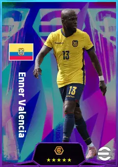 Enner Valencia eFootball 2026 player card, 80 OVR CF