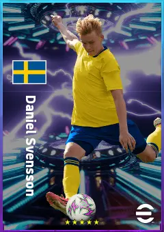 Daniel Svensson eFootball 2026 player card, 81 OVR LB