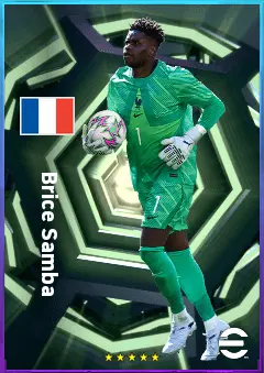 Brice Samba eFootball 2026 player card, 82 OVR GK