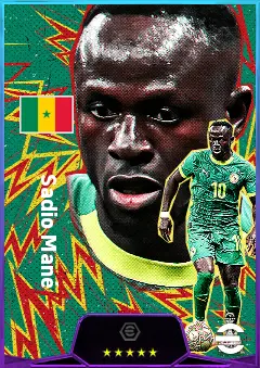 Sadio Mané eFootball 2026 player card, 83 OVR LWF
